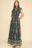 Adalynn Print Tiered Maxi PINCH Dress