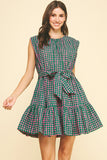 PINCH Pia Polka Dot Tiered Mini Dress