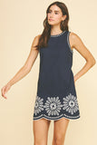 PINCH Mabel Floral Embroidered Mini Dress