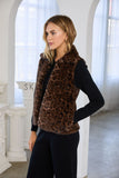 Agnes Leopard Fur Skies are Blue Vest
