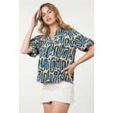 Molly Puff Sleeve Patten THML Top