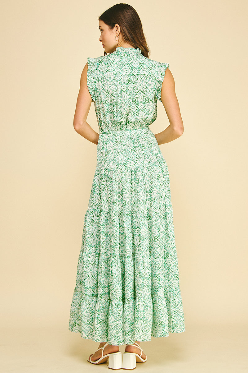 harlie floral maxi dress TIERED 34 GARMENT CARE cold Stacy Adams Men's Synchro Size:42 / 6 US short body con dress