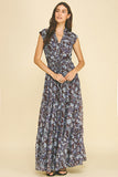 PINCH Natasha Floral Print Tiered Maxi Dress