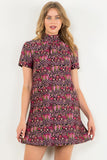 Luisa Short Sleeve Textured THML Dress