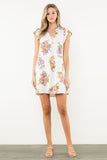 THML Vianney Flutter Sleeve Floral Dress