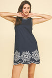 PINCH Mabel Floral Embroidered Mini Dress