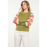 Baylin Knitted Bishop Sleeve THML Sweater