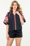 Roberta Embroidered Puff Sleeve THML Top