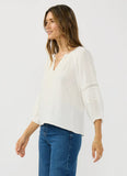Lovestitch Kiana Embroidered and Lace Trim Top
