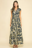 PINCH Nina Paisley Print Tiered Maxi Dress
