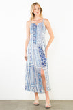 THML Mary Thin Strap Pattern Midi Dress
