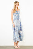 THML Mary Thin Strap Pattern Midi Dress