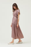 Bertha Grade and Gather Lilac Midi Dress