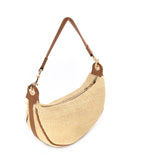 Diana Half Moon Straw BC Bag