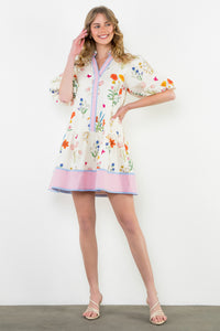 Felicity Puff Sleeve Floral THML Dress