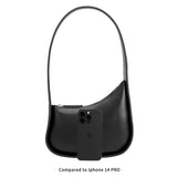 Willow Black Recycled Vegan Shoulder Bag - SALE