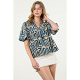 Molly Puff Sleeve Patten THML Top