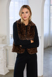 Agnes Leopard Fur Skies are Blue Vest