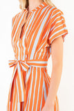 THML Shayla Short Sleeve Stripe Dress
