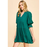 Piper V Neck Tiered Mini PINCH Dress