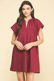 PINCH Harper V Neck Tunic Mini Dress