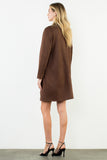 THML Louisa Long Suede Coat