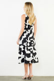 THML Mila Geometric Pattern with Tie Waist Dress