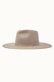 Olive & Pique - BILLIE - 100% Wool Felt Rancher, Satin Lined, Beige Hat