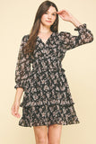 Mia Floral Chiffon Mini PINCH Dress