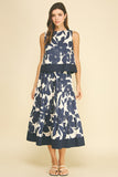 PINCH Iliana Floral Sleeveless Crop Top