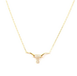 Kathryn Gold and Silver Longhorn Necklace