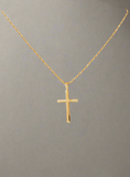 Adah Dainty Cross Necklace