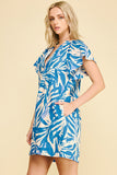 PINCH Leslie Botanical Print Tunic Mini Dress