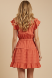PINCH Kyra Flutter Sleeve Mini Dress
