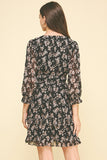 Mia Floral Chiffon Mini PINCH Dress