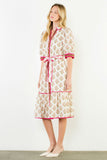 THML Jodie Floral Collared Long Dress