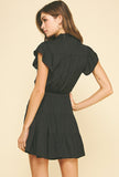 Priscilla Button Down Tiered Mini PINCH Dress