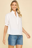 PINCH Faith Ballon Sleeve Blouse Top