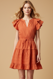 PINCH Kyra Flutter Sleeve Mini Dress