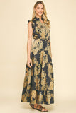 Leticia Floral Print Tiered Maxi PINCH Dress