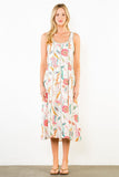THML Alena Thin Strap Floral Pattern Dress