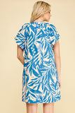 PINCH Leslie Botanical Print Tunic Mini Dress