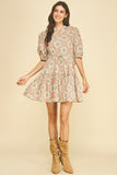 PINCH Robin Floral Print Mini Dress