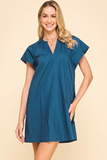 PINCH Penny V Neck Tunic Mini Dress