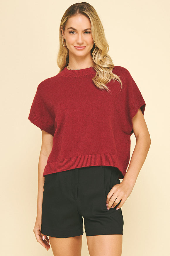 Wendy Dropped Shoulder PINCH Sweater Top