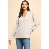 Yamileth Soft V Neck PINCH Sweater