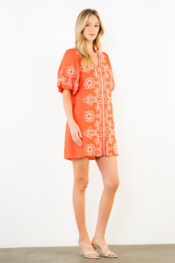 thml orange dress Azari Embroidered Bubble Sleeve M Whether youre strolling through Oliana Off-Shoulder Mesh Maxi Color:Burgundy/Champagne epos:supplier_part_no:17034083