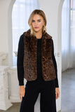 Agnes Leopard Fur Skies are Blue Vest