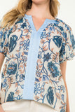 Jessabelle Floral Print THML Top