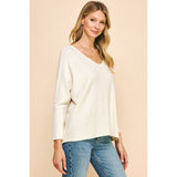 Evelyn Soft V Neck Knit PINCH Sweater